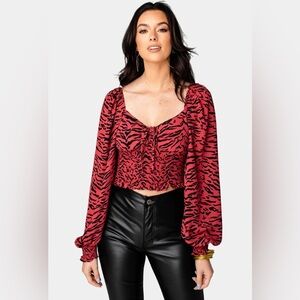 Buddylove Isabelle Smocked Crop Top